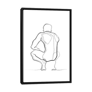 iCanvas "Nude Figure No 1" by Dane Khy Framed Canvas Print - Bed Bath